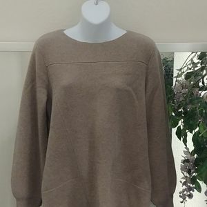 Chico's Black Label High Low Wool & Cash Sweater